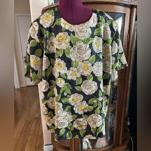 Heritage Road Women Black and Cream Boxy Relaxed Blouse